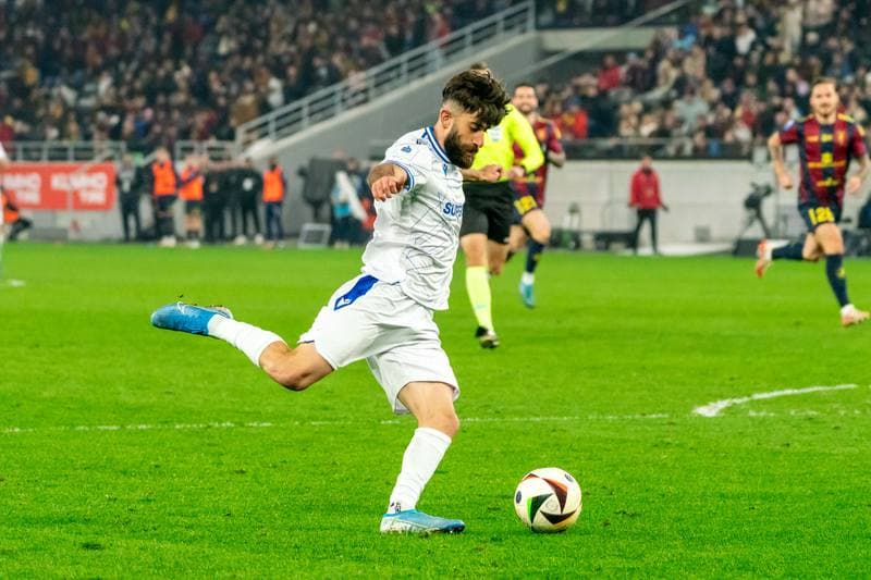 Football. PKO BP Ekstraklasa. Pogon Szczecin - Lech Poznan. 01.03.2025