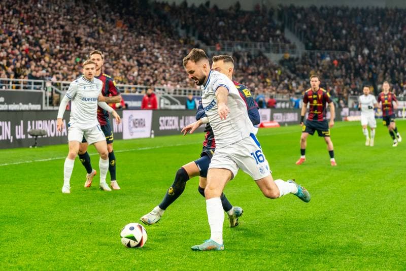 Football. PKO BP Ekstraklasa. Pogon Szczecin - Lech Poznan. 01.03.2025
