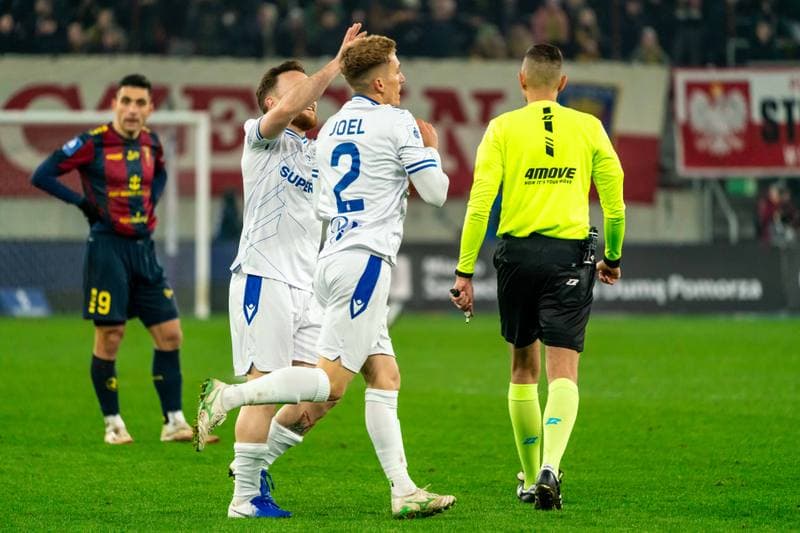 Football. PKO BP Ekstraklasa. Pogon Szczecin - Lech Poznan. 01.03.2025