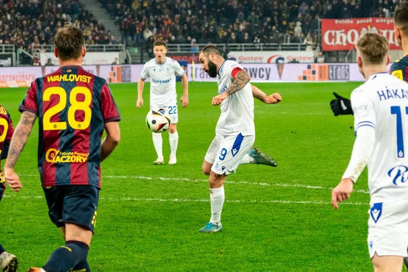 Football. PKO BP Ekstraklasa. Pogon Szczecin - Lech Poznan. 01.03.2025