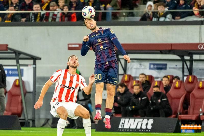 Football. PKO BP Ekstraklasa. Pogon Szczecin - Cracovia Krakow. 25.10.2025