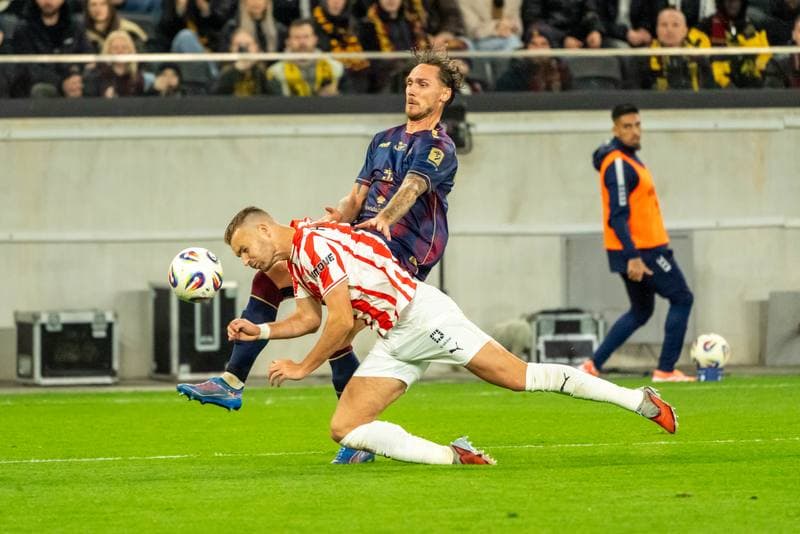 Football. PKO BP Ekstraklasa. Pogon Szczecin - Cracovia Krakow. 25.10.2025