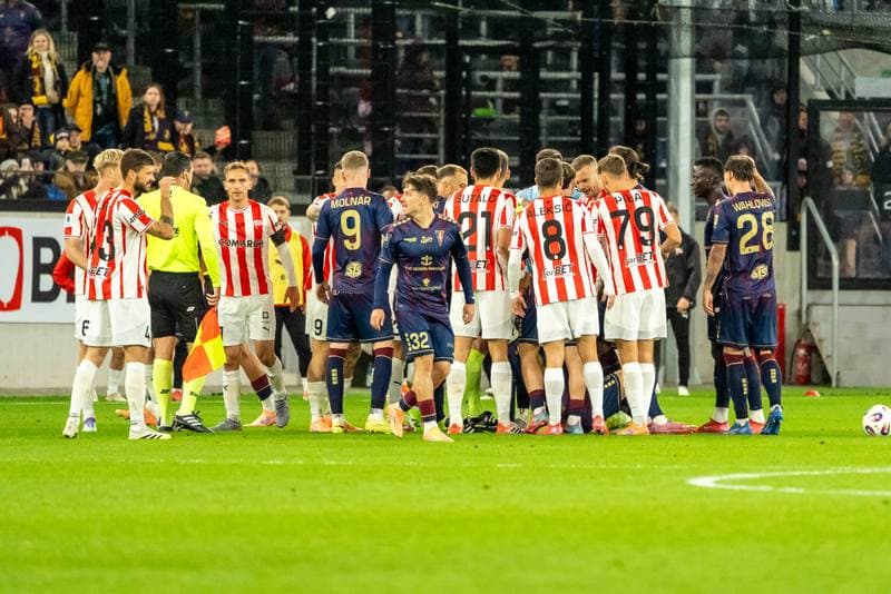 Football. PKO BP Ekstraklasa. Pogon Szczecin - Cracovia Krakow. 25.10.2025