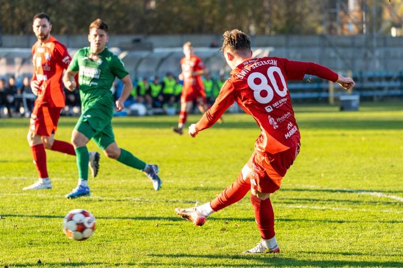 Football. Betclic 2 liga. Swit Szczecin - Rekord Bielsko Biala. 08.11.2025