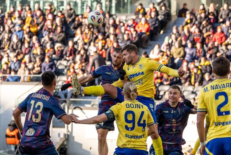 Football. PKO BP Ekstraklasa. Pogon Szczecin - Arka Gdynia. 15.02.2026