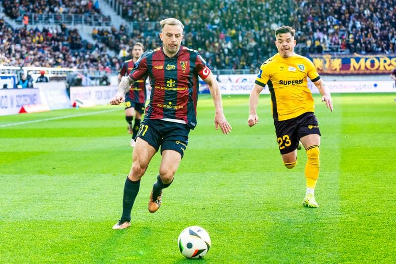 Football. PKO BP Ekstraklasa. Pogon Szczecin - GKS Katowice. 06.04.2024