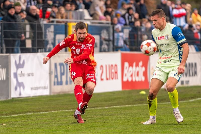 Football. Betclic 2 liga. Swit Szczecin - Sandecja Nowy Sacz. 30.11.2025