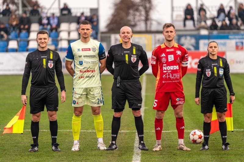 Football. Betclic 2 liga. Swit Szczecin - Sandecja Nowy Sacz. 30.11.2025