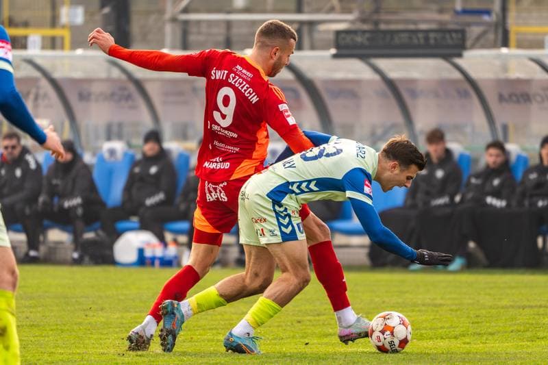 Football. Betclic 2 liga. Swit Szczecin - Sandecja Nowy Sacz. 30.11.2025