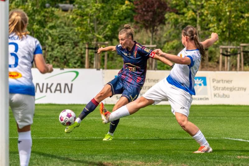 Football. Orlen Ekstraliga Kobiet. Pogon Szczecin - SMS Lodz. 09.08.2025