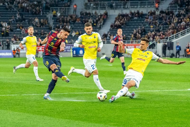 Football. PKO BP Ekstraklasa. Pogon Szczecin - Motor Lublin. 14.05.2025