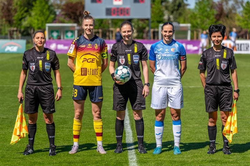 Football. Orlen Ekstraliga Kobiet. Pogon Szczecin - Czarni Sosnowiec. 27.04.2025