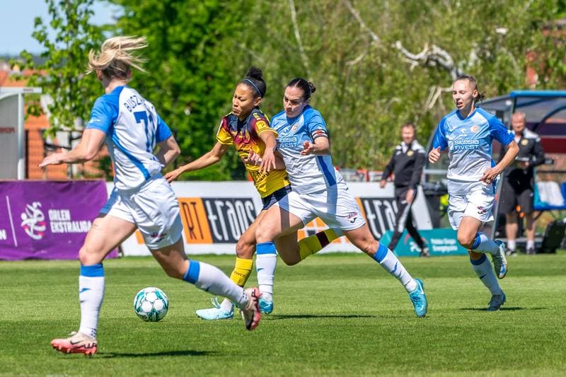 Football. Orlen Ekstraliga Kobiet. Pogon Szczecin - Czarni Sosnowiec. 27.04.2025