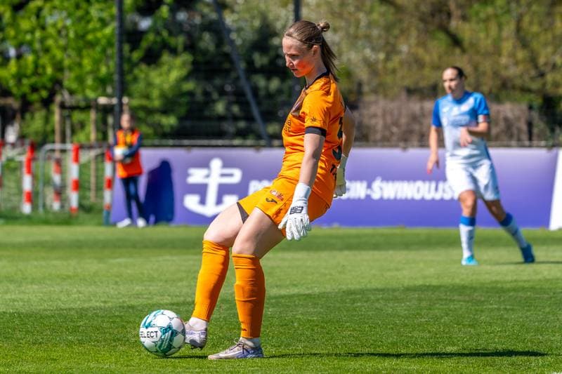 Football. Orlen Ekstraliga Kobiet. Pogon Szczecin - Czarni Sosnowiec. 27.04.2025