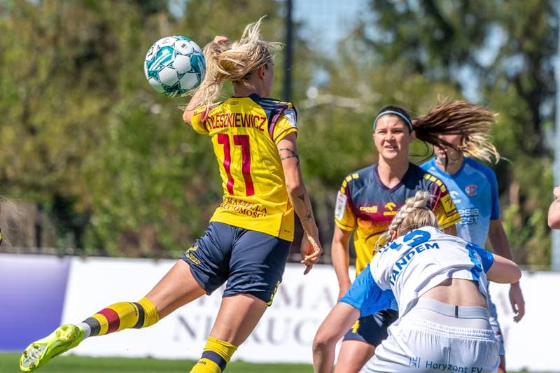 Football. Orlen Ekstraliga Kobiet. Pogon Szczecin - Czarni Sosnowiec. 27.04.2025
