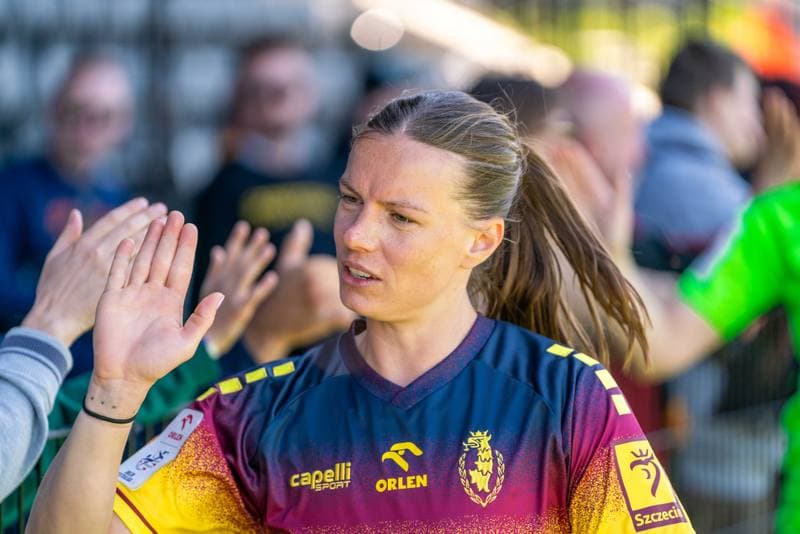 Football. Orlen Ekstraliga Kobiet. Pogon Szczecin - Czarni Sosnowiec. 27.04.2025