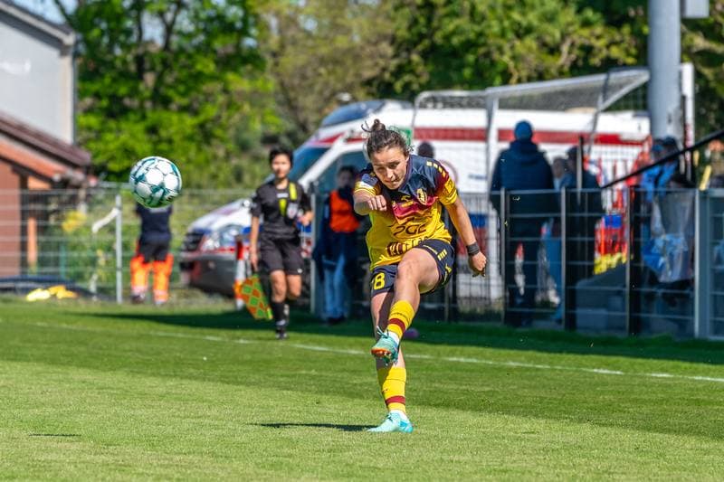 Football. Orlen Ekstraliga Kobiet. Pogon Szczecin - Czarni Sosnowiec. 27.04.2025
