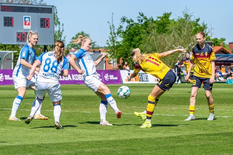 Football. Orlen Ekstraliga Kobiet. Pogon Szczecin - Czarni Sosnowiec. 27.04.2025
