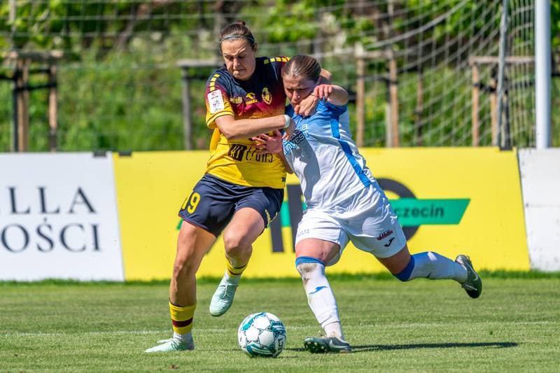 Football. Orlen Ekstraliga Kobiet. Pogon Szczecin - Czarni Sosnowiec. 27.04.2025