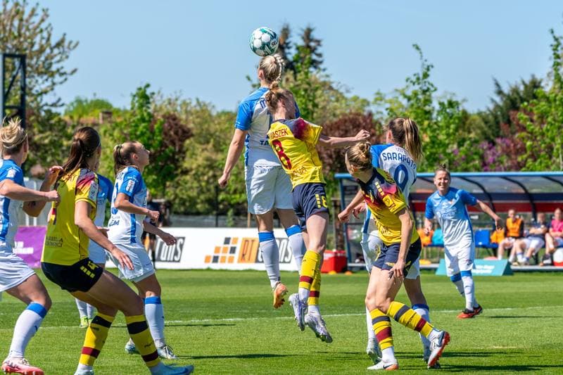 Football. Orlen Ekstraliga Kobiet. Pogon Szczecin - Czarni Sosnowiec. 27.04.2025