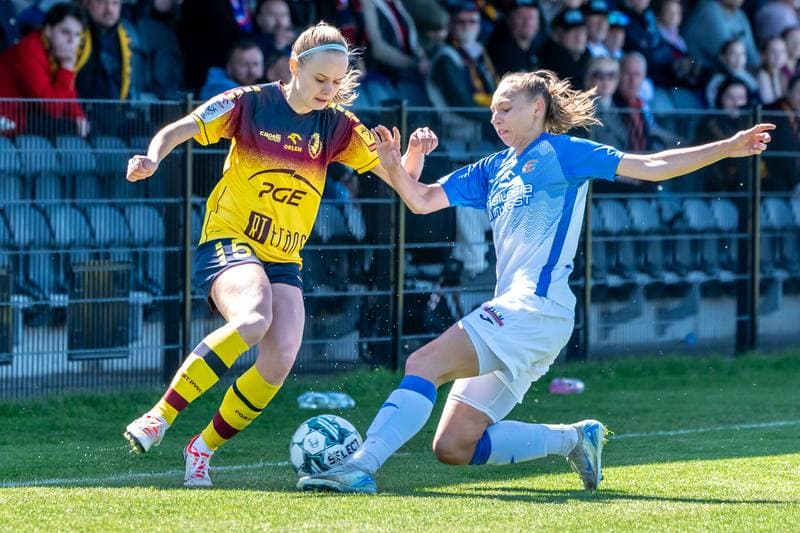 Football. Orlen Ekstraliga Kobiet. Pogon Szczecin - Czarni Sosnowiec. 27.04.2025