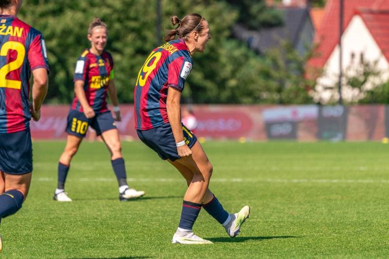 Football. Orlen Ekstraliga Kobiet. Pogon Szczecin - Rekord Bielsko-Biala. 24.08.2024