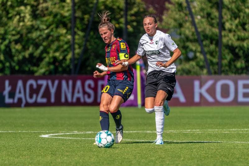 Football. Orlen Ekstraliga Kobiet. Pogon Szczecin - Rekord Bielsko-Biala. 24.08.2024