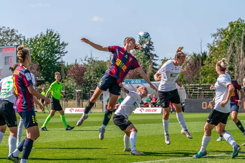 Football. Orlen Ekstraliga Kobiet. Pogon Szczecin - Rekord Bielsko-Biala. 24.08.2024