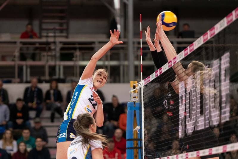 Volleyball. Tauron Liga. Lotto Chemik Police - LKS Commercecon Lodz. 24.01.2025