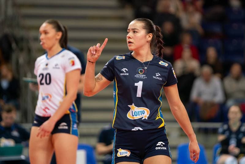 Volleyball. Tauron Liga. Lotto Chemik Police - LKS Commercecon Lodz. 24.01.2025