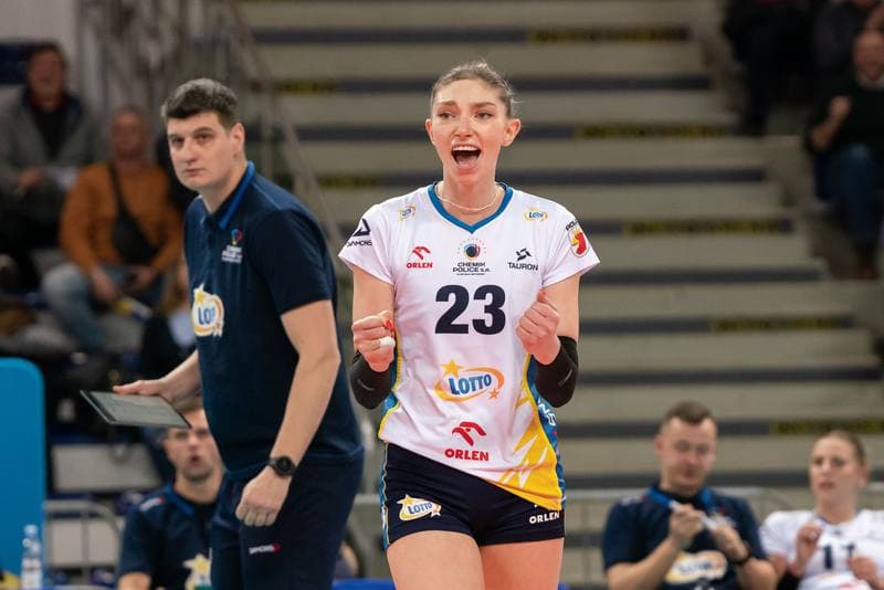 Volleyball. Tauron Liga. Lotto Chemik Police - LKS Commercecon Lodz. 24.01.2025