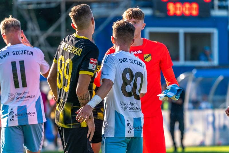 Football. BetClick 2 Liga. Swit Szczecin - Wieczysta Krakow. 22.09.2024