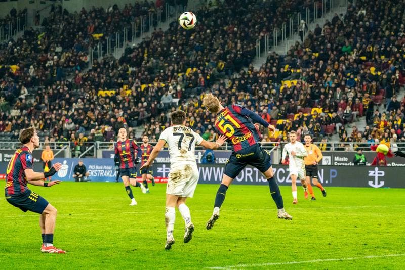 Football. PKO BP Ekstraklasa. Pogon Szczecin - Zaglebie Lubin. 01.02.2025