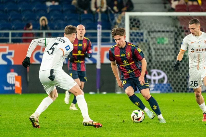 Football. PKO BP Ekstraklasa. Pogon Szczecin - Zaglebie Lubin. 01.02.2025