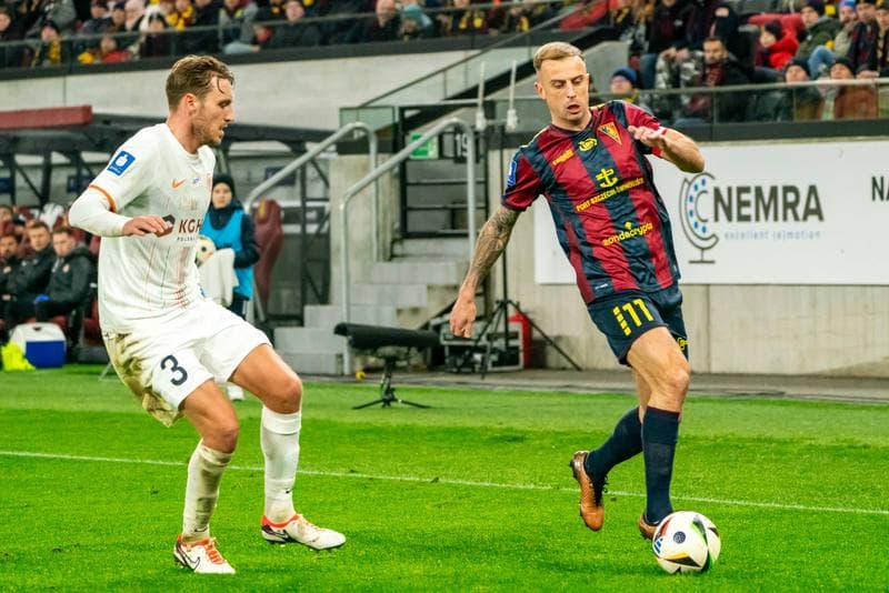 Football. PKO BP Ekstraklasa. Pogon Szczecin - Zaglebie Lubin. 01.02.2025