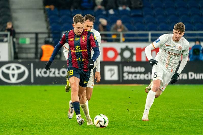 Football. PKO BP Ekstraklasa. Pogon Szczecin - Zaglebie Lubin. 01.02.2025
