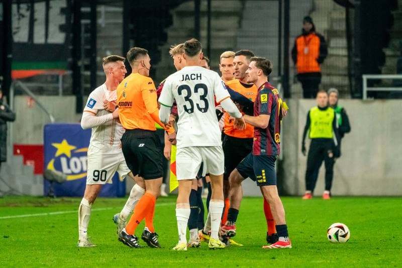Football. PKO BP Ekstraklasa. Pogon Szczecin - Zaglebie Lubin. 01.02.2025