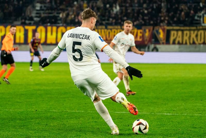 Football. PKO BP Ekstraklasa. Pogon Szczecin - Zaglebie Lubin. 01.02.2025