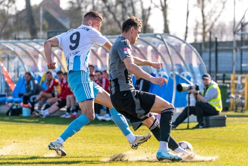 Football. Betclick 2 Liga. Swit Szczecin - Pogon Grodzisk Mazowiecki. 08.03.2025