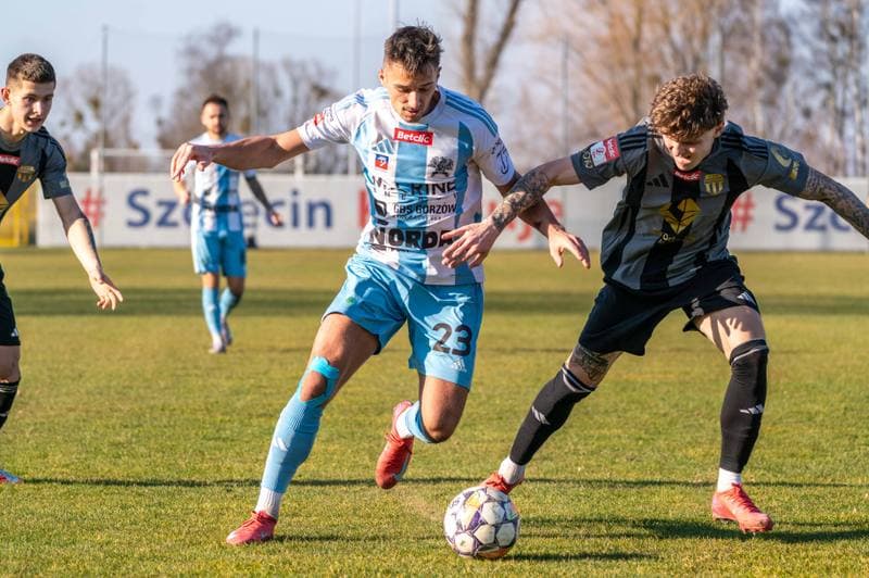 Football. Betclick 2 Liga. Swit Szczecin - Pogon Grodzisk Mazowiecki. 08.03.2025