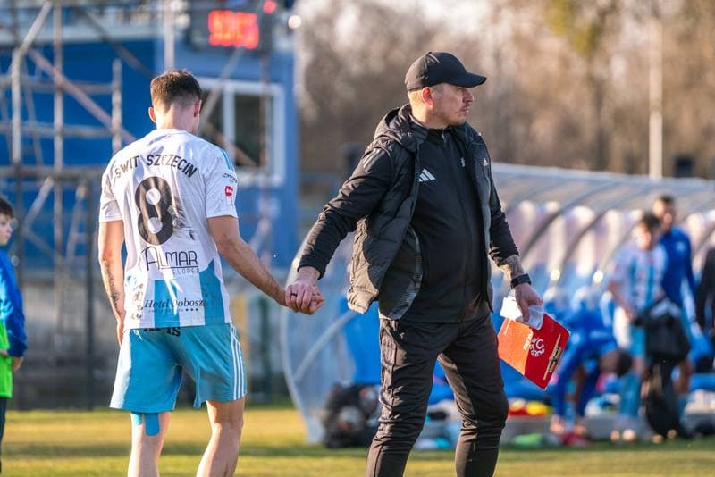Football. Betclick 2 Liga. Swit Szczecin - Pogon Grodzisk Mazowiecki. 08.03.2025