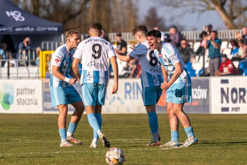 Football. Betclick 2 Liga. Swit Szczecin - Pogon Grodzisk Mazowiecki. 08.03.2025