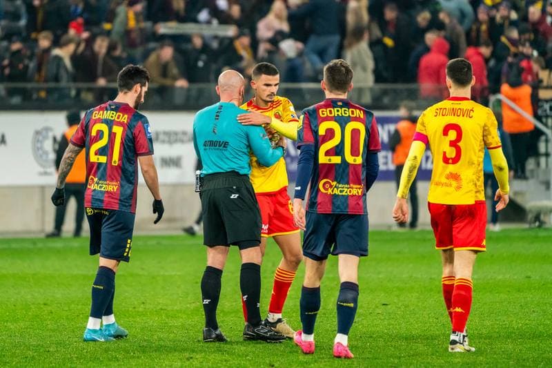 Football. PKO BP Ekstraklasa. Pogon Szczecin - Jagiellonia Bialystok. 01.12.2024