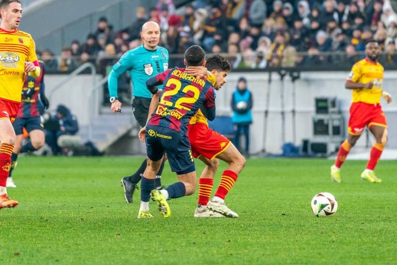 Football. PKO BP Ekstraklasa. Pogon Szczecin - Jagiellonia Bialystok. 01.12.2024