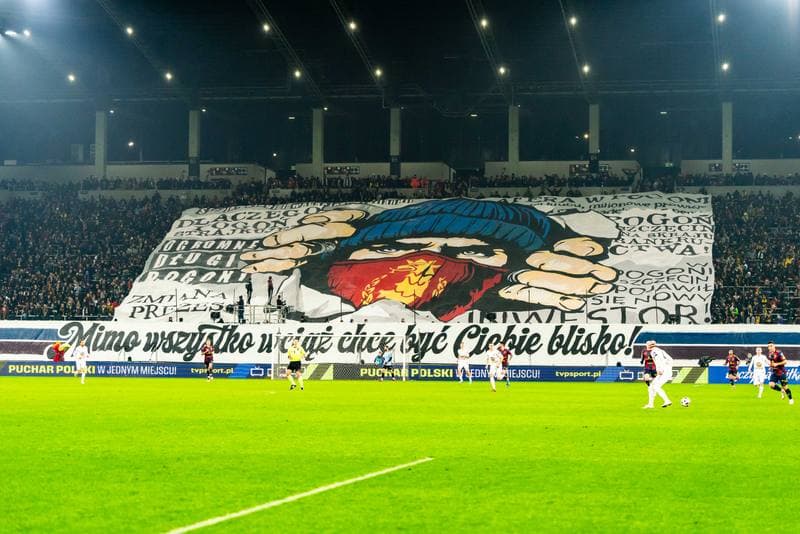 Football. Polish Cup. Pogon Szczecin - Piast Gliwice. 26.02.2025