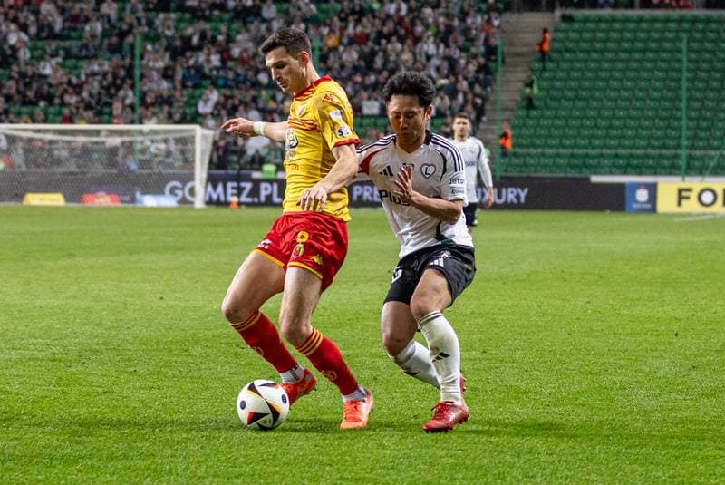 Football. PKO BP Ekstraklasa. Legia Warsaw - Jagiellonia Bialystok. 13.04.2025