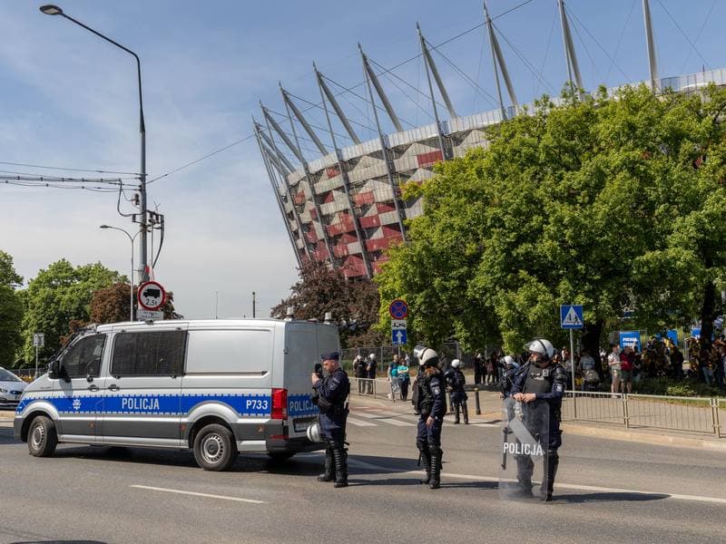 Football. Legia Warsaw. March to PGE Narodowy. 02.05.2025