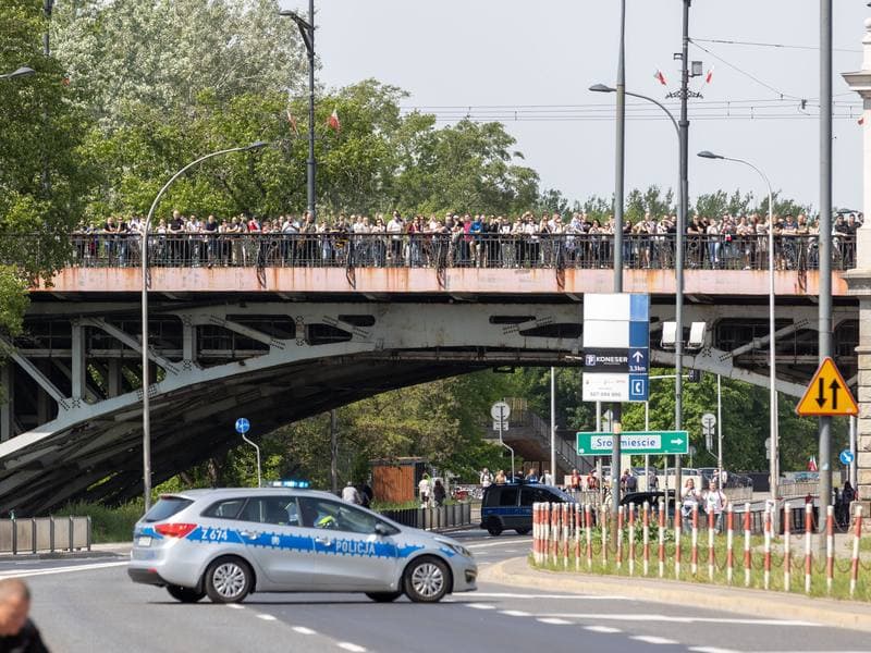 Football. Legia Warsaw. March to PGE Narodowy. 02.05.2025