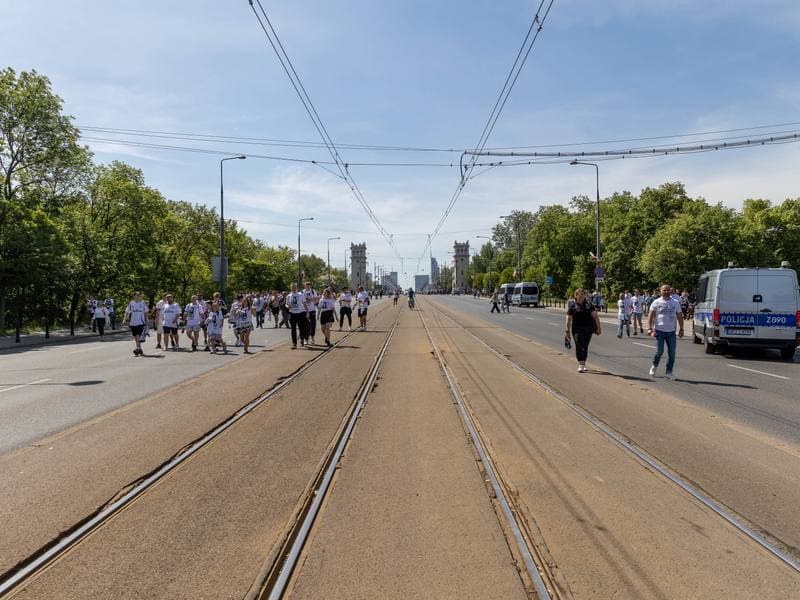 Football. Legia Warsaw. March to PGE Narodowy. 02.05.2025