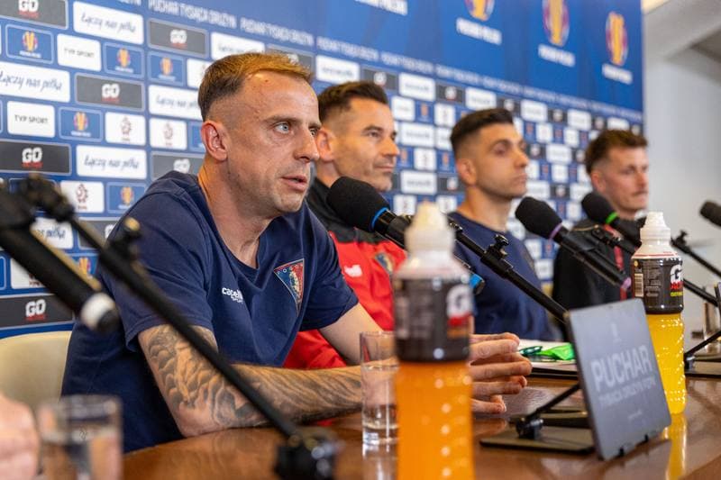 Football. Pogon Szczecin. Press Conference. 01.05.2025